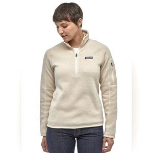 Patagonia 1/4 Zip Better Sweater, Sz. M, Oyster White